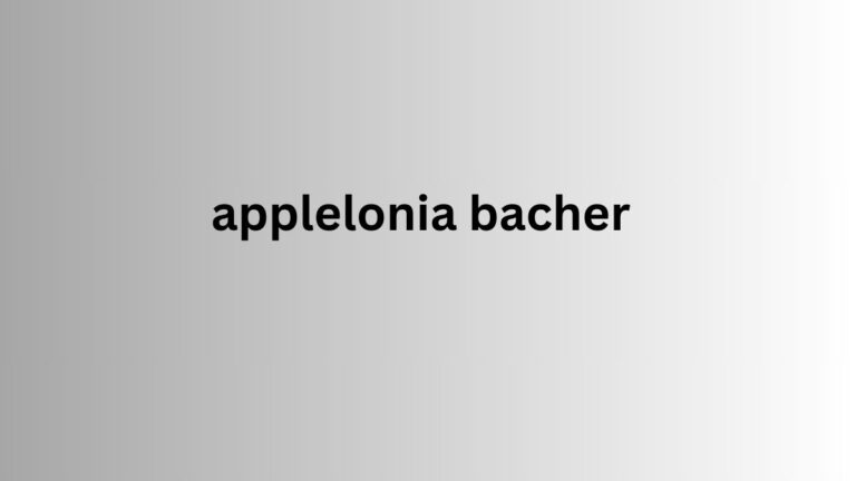 applelonia bacher